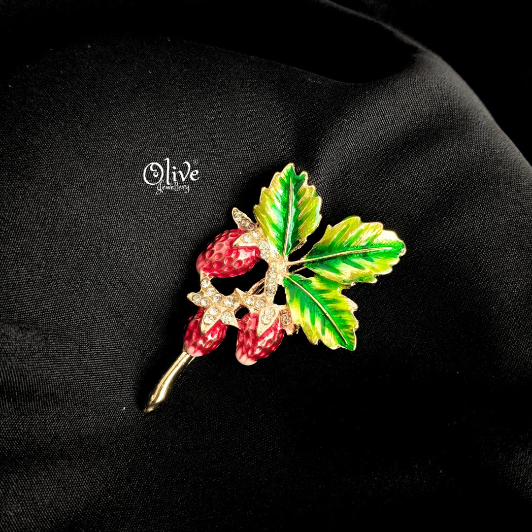 Strawberry Brooch