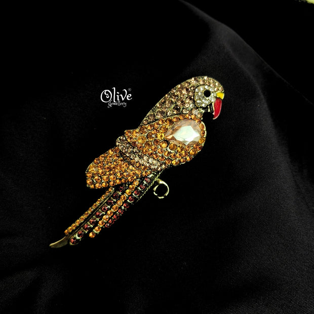 The colorful Parrot Brooch