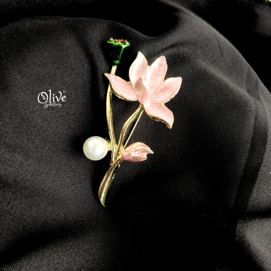 Lotus Flower Brooch