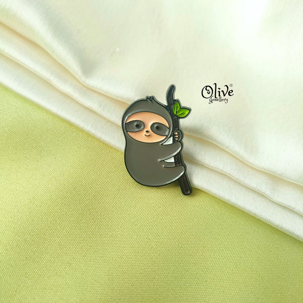 Sloth Brooch