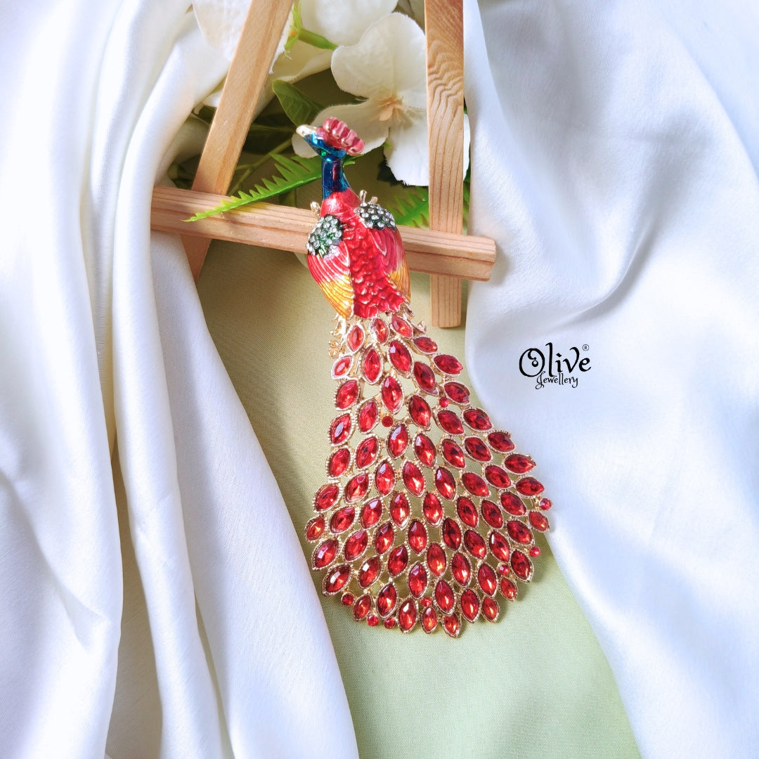 Peacock Brooch