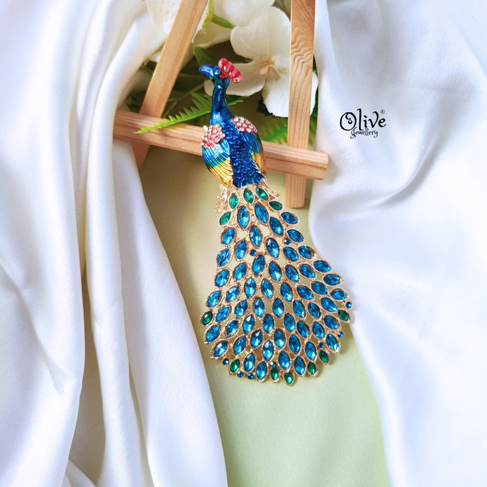 Peacock Brooch