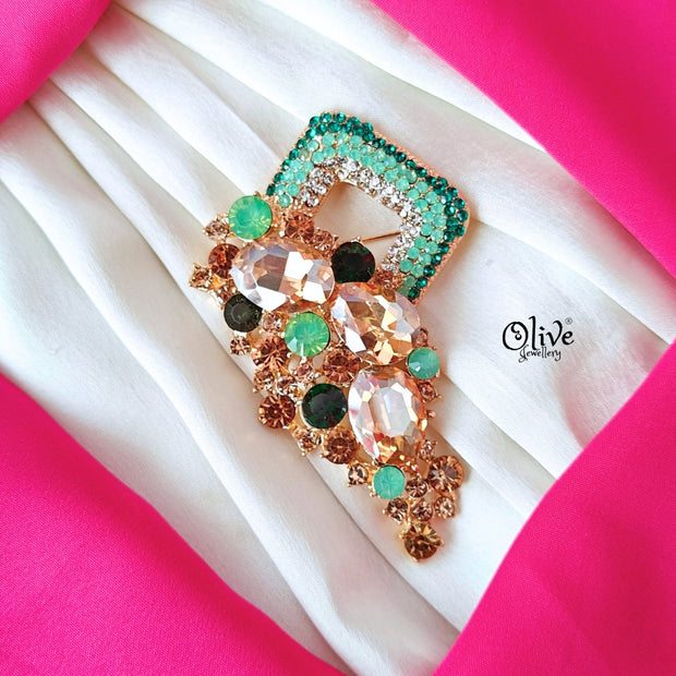 Royal Rhinestone Brooch