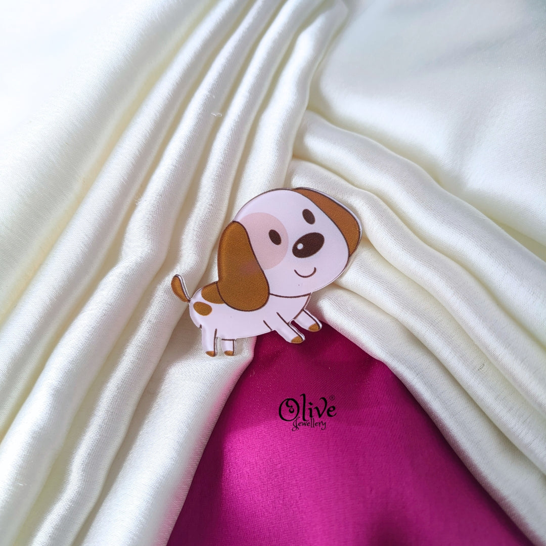 Cartoon Dog Brooch