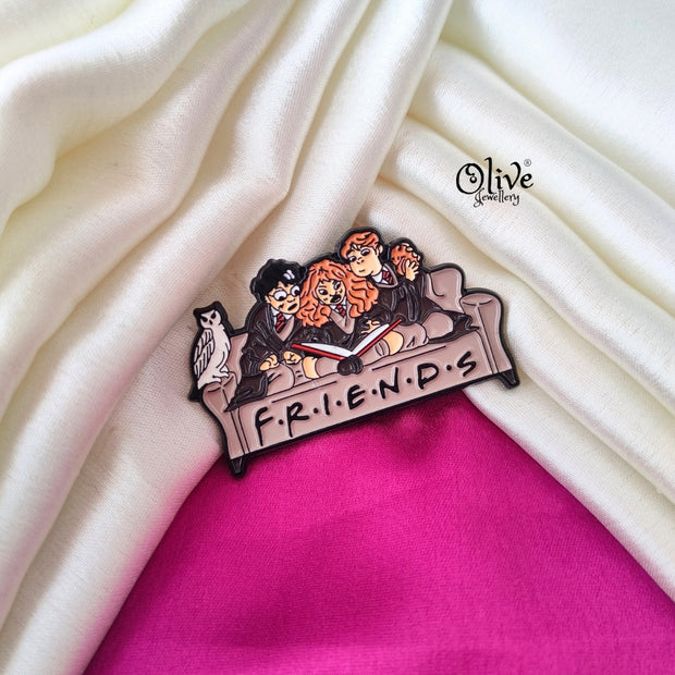 Friends Brooch