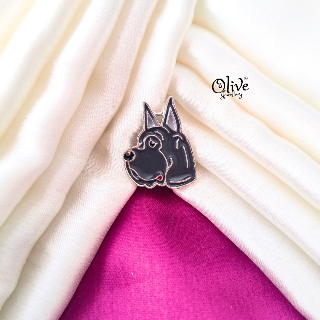 Great Dane Dog Brooch