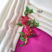 Two-Rose Flower Brooch
