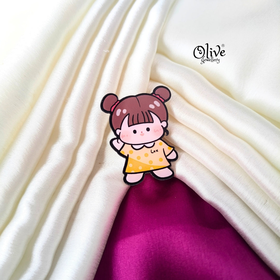 Cute Girl Brooch