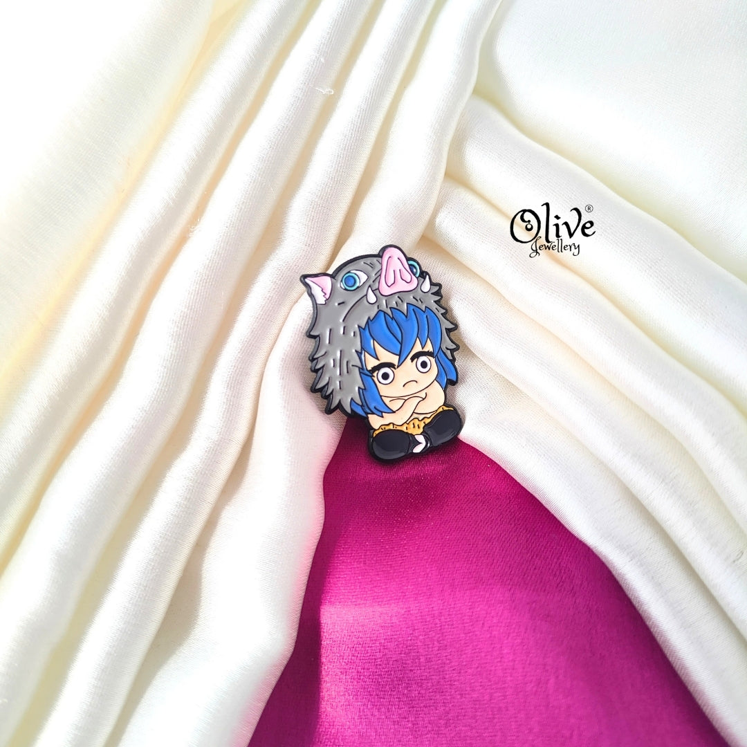 Inosuke Hashibira- Brooch