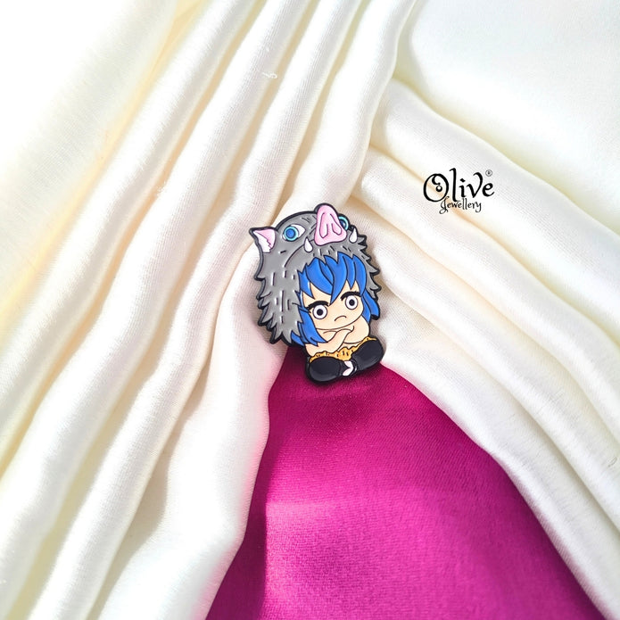Inosuke Hashibira- Brooch