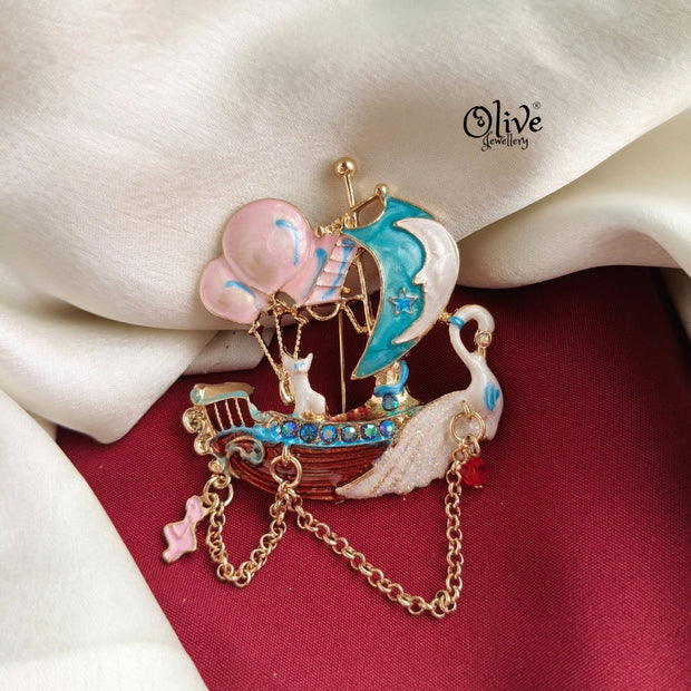 The Adventures of Cats-Brooch