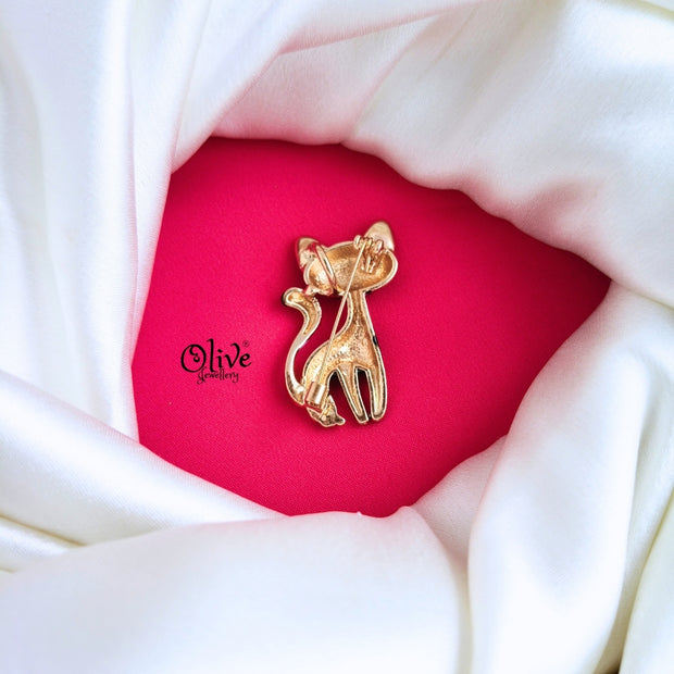 Blue Cat Brooch & Pendant