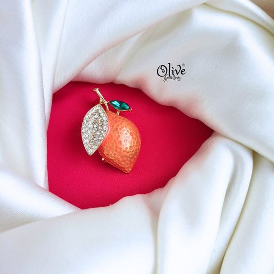 Lemon Shape Brooch & pendant