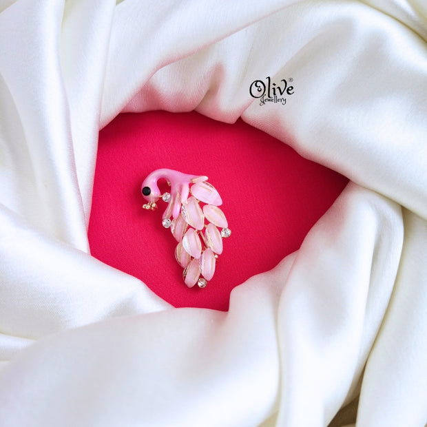 Peacock Theme brooch