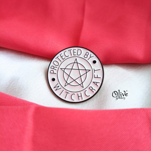 PROTECTED BY WITCHCRAFT Brooch