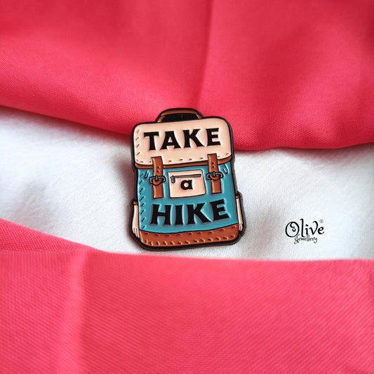 TACK A HIKE Brooch