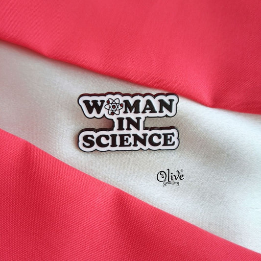 Woman In Science-Brooch