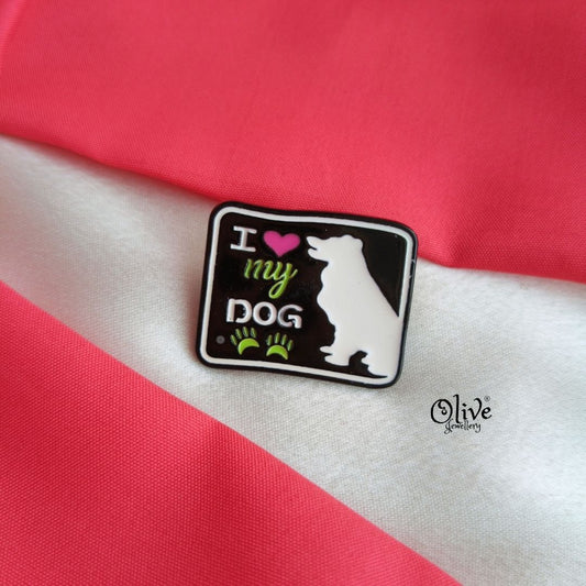 I Love My Dog-Brooch