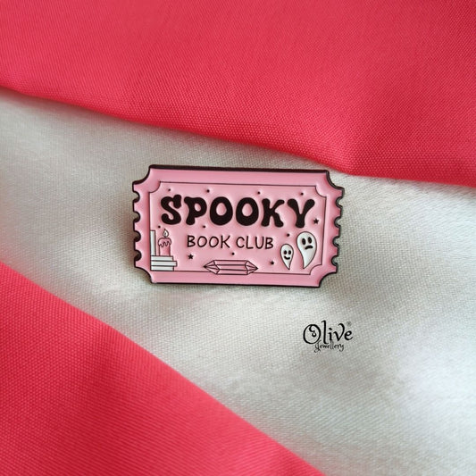 Spooky Book Club-Brooch