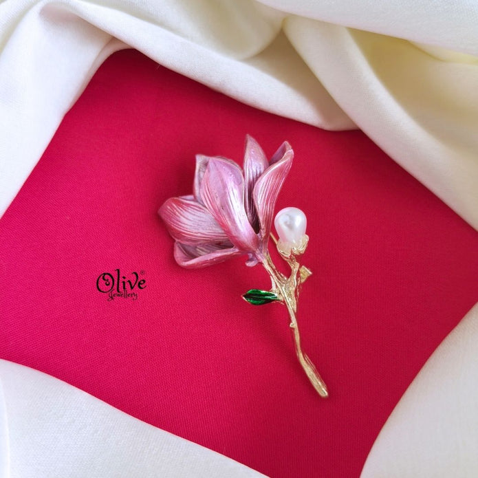 Magnolia Flower Brooch