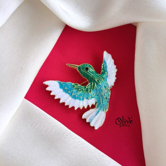 Hummingbird Theme Brooch