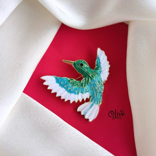 Hummingbird Theme Brooch