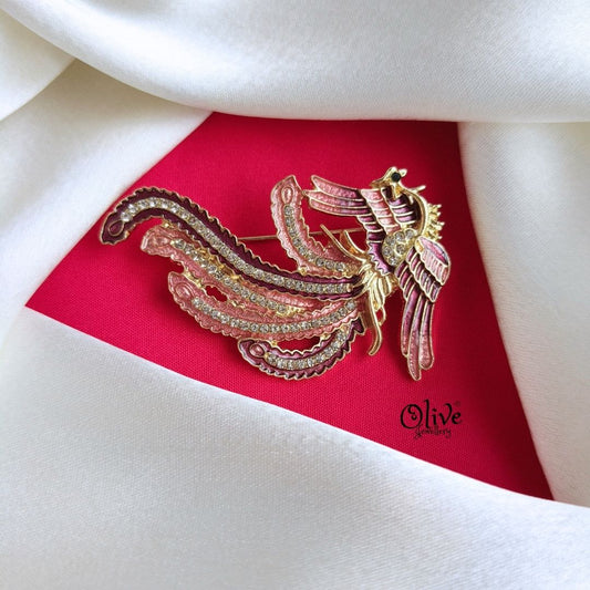 Phoenix Shape brooch