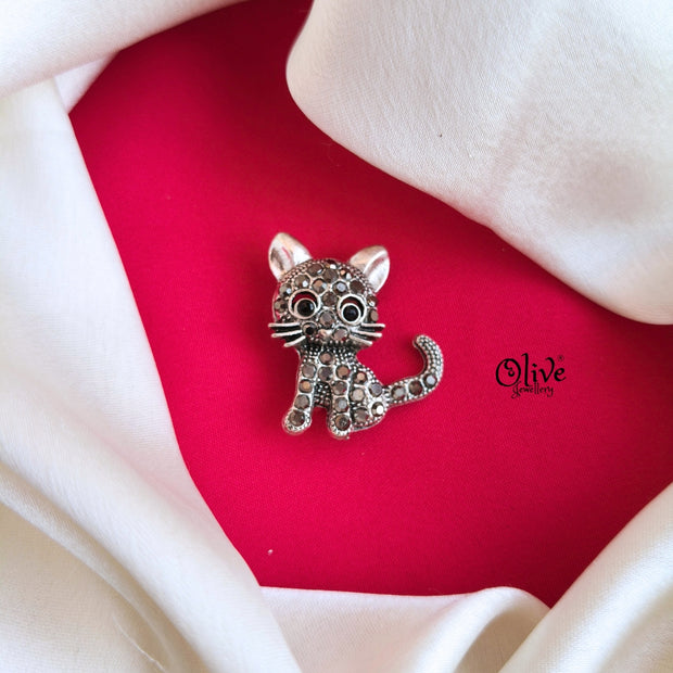 Silver Shade Brooch