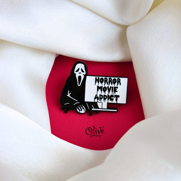 Horror Movie Addict-Brooch