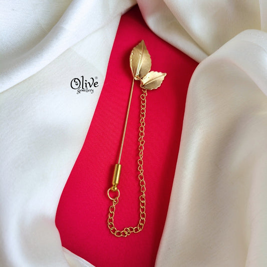 Leaf Stick Pin -Brooch