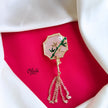 Bamboo Design Brooch