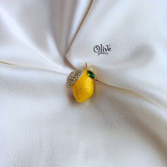 Lemon Brooch