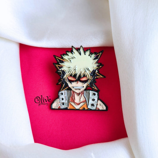 Katsuki Bakugo Brooch