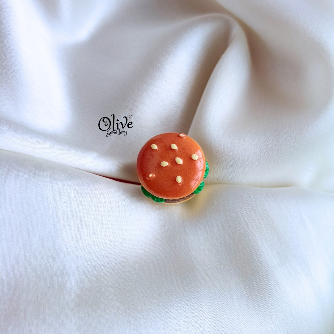 Burger Brooch