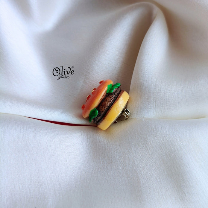 Burger Brooch
