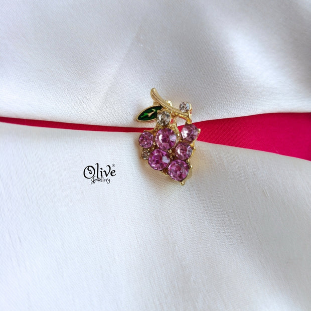 Mini Grape Brooch