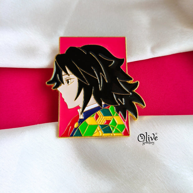 Giyu Tomioka Brooch