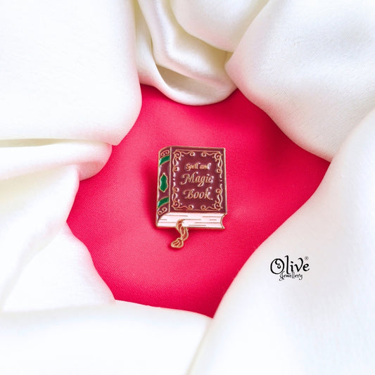 Spell And Magic Book-Brooch