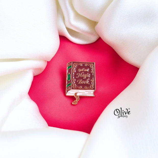 Spell And Magic Book-Brooch