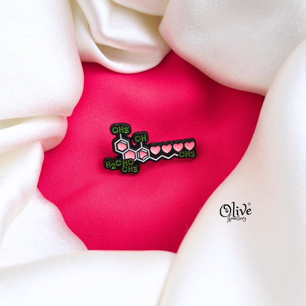 Molecular Structure-Brooch