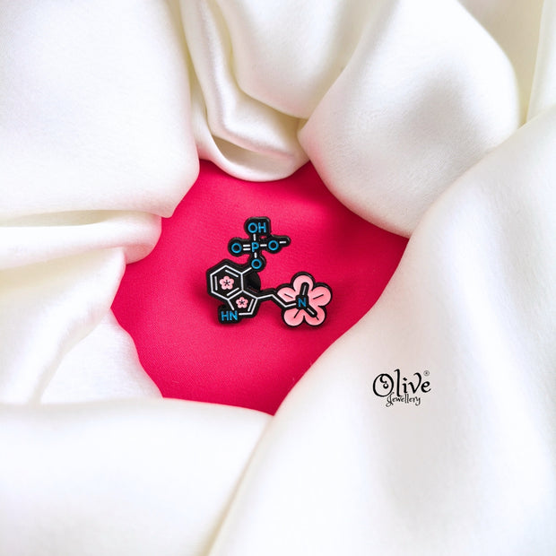 Science Molecules Brooch-891