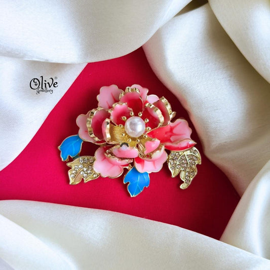 Peony Flower Brooch-923