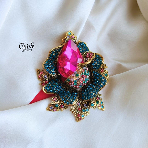 Vintage Flower Brooch & Pendant - 932
