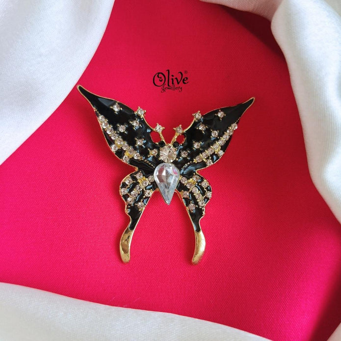 Black Butterfly Brooch-947