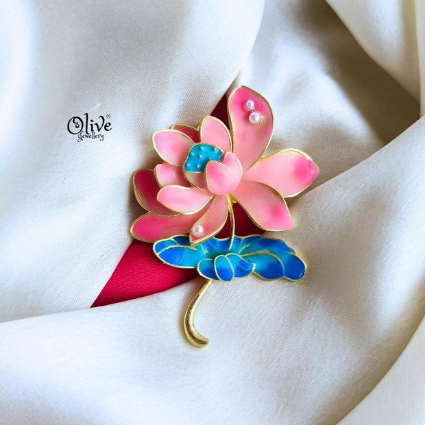 Lotus Flower Brooch-951