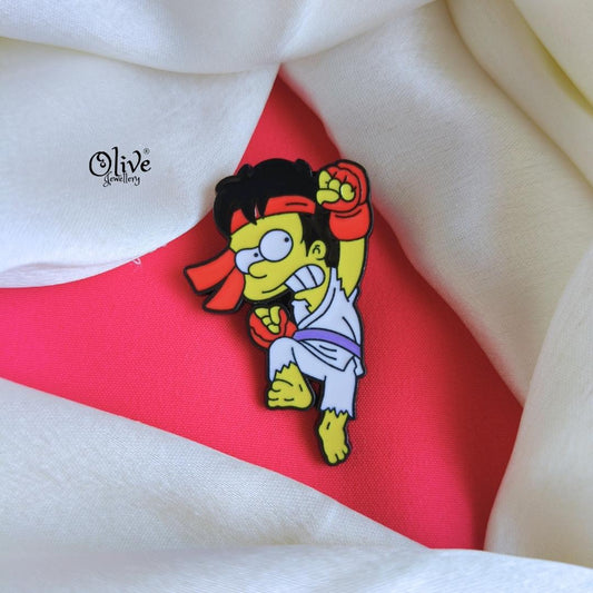 Bart Simpson-Brooch