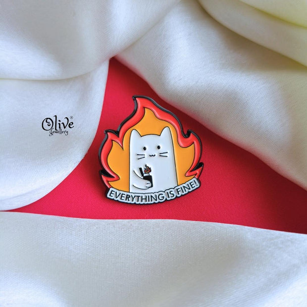 Everything Is Fine-Brooch