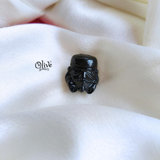 Black Mask Brooch