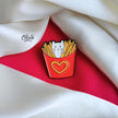Cat In French Fries Box-Brooch