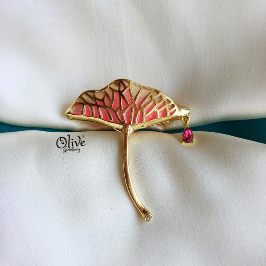 Lotus Leaf Brooch-991